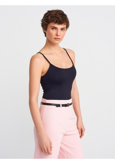 20901 İnce Askılı Poliamid Top-siyah-11366 Siyah