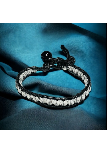 Kristal Kuvars Doğal Taş Bileklik Hcz-16912 Beyaz