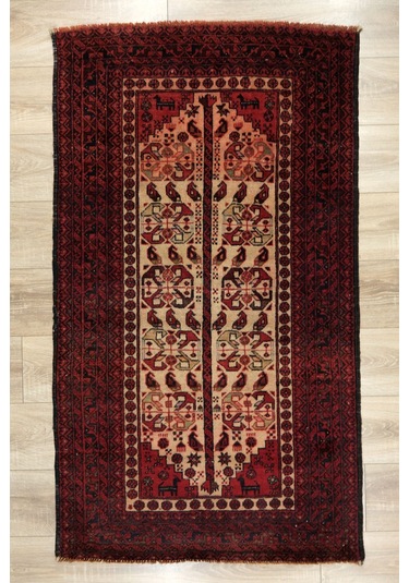 Belliç El Dokuma Yün Halı - Leh1004500161 Kırmızı