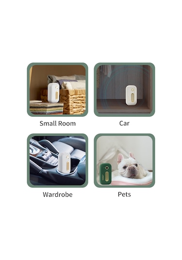 Gajeena Beyaz Taşınabilir Ozon Makinesi: Mutfak, Buzdolabı Ve Araçlar İçin Etkili Hava Temizleyici