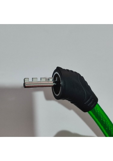 Hagiki Kalın Şifreli Bisiklet Kilidi 1cm Kalınlıkta 70cm Uzunlukta Çelik Yeşil