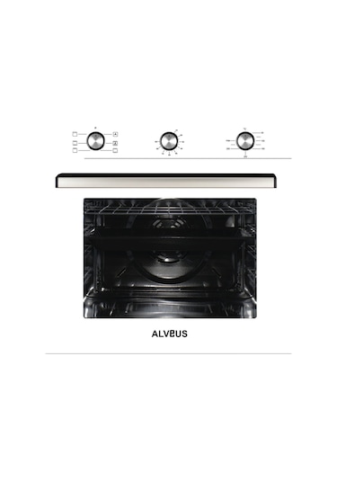 Alveus Ecoplus AF860 - A10 - AD07 Beyaz Ankastre Set