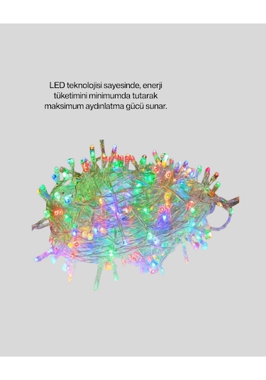 Muratech 5m Led Işık Renkli Şeffaf