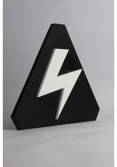 Yüksek Voltaj - 3 Boyutlu Tabela 17cm