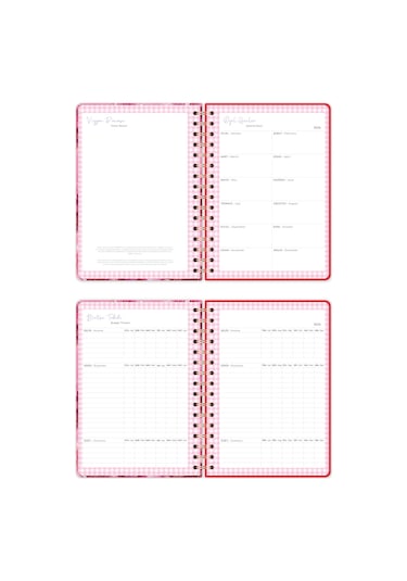 2026 A5 Spiralli Renkli Haftalık Ajanda 12 Aylık Motivasyon Sayfalı Disco Disco