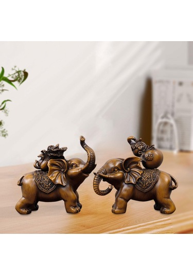 Suntek Magideal Kabine Masa Festivali Için Fil Heykeli Koleksiyonu 2 Adet