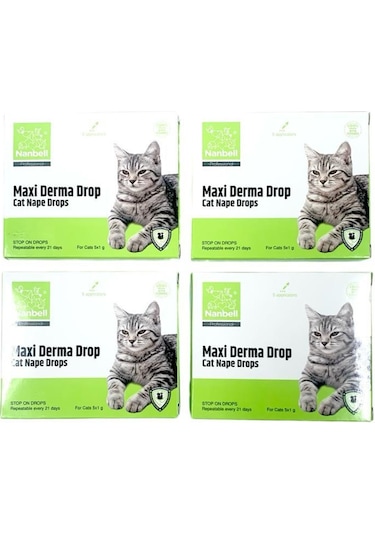 4 Kutu Kediler İçin 5li Damla Paketi 5x1gr