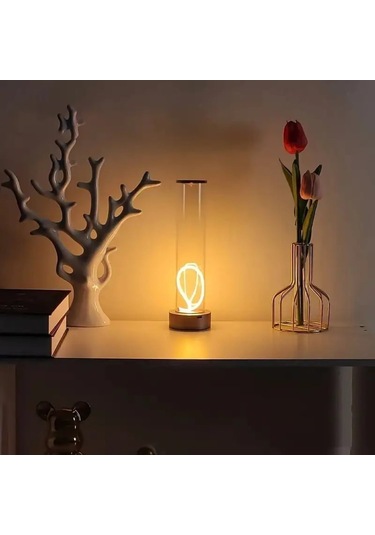 Forlife Dokunmatik Şarjlı Dekoratif Magnetik Led Masa Lambası Gün Işığı