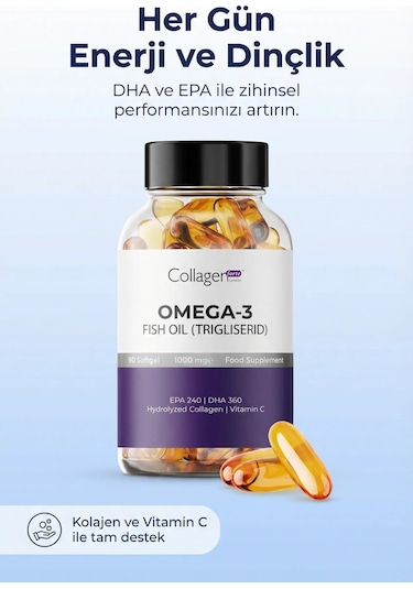 Collagen Forte Platinum Omega 3 Premium Balık Yağı 90 Kapsül