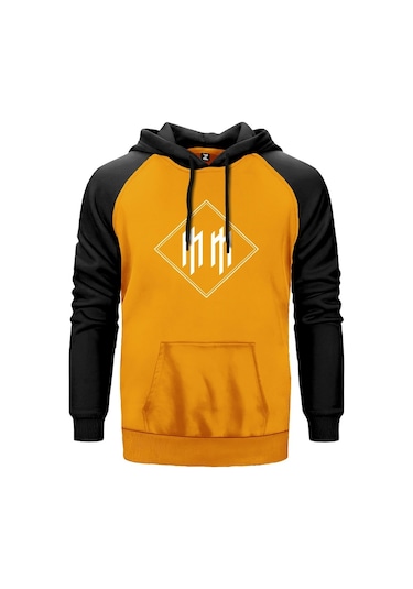 Marilyn Manson Sqqare Sarı Reglan Kol Kapşonlu Sweatshirt Sarı (551881153) Sarı