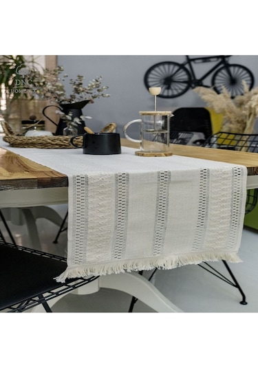 Ham Dantel Runner Masa Örtüsü 35 X 150 Krem