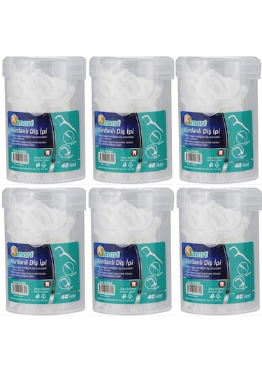 Ksmart Kürdanlı Diş İpi 6 x 40'lı