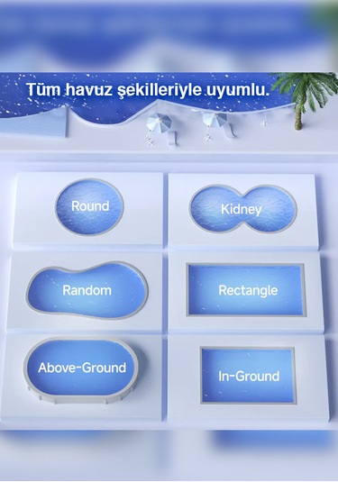 Wybot C1 Max Havuz Temizleme Robotu 200 M2 Havuz Taban Ve Duvar Temizliği