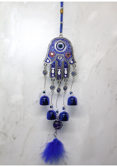 Larimar Metal Nazar Boncuğu Çan Model 18 - 9073851653757lmr Çok Renkli