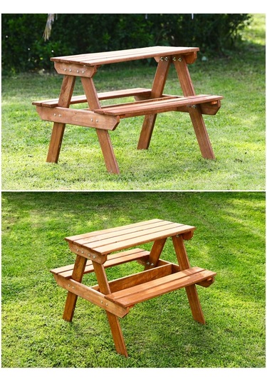 Mandu Ahşap Çocuk Piknik Masası Fındık Rengi (551457742) Fındık