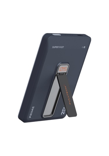 Fulltech Fp38 5000 Mah Magsafe Kablosuz Powerbank 20w Pd Hızlı Şarj, Manyetik Tutucu, Dahili Usb-c Siyah