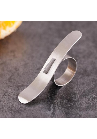 Homyl 2x Paslanmaz Çelik Portakal Kesici Pomelo Soyma Makinesi Gümüş