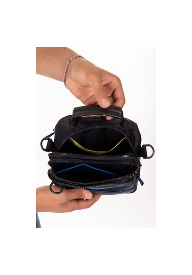 Newish Polo Toledo Erkek Omuz Çantası -qatro 2303 Siyah Lacivert Siyah - Lacivert