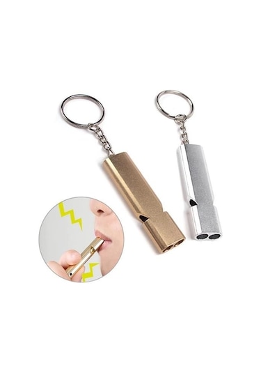 Ams Net Sos Acil İmdat Düdüğü Alüminyum Islık Anahtarlık Kamp Yürüyüş Aksesuar Araçları Gümüş