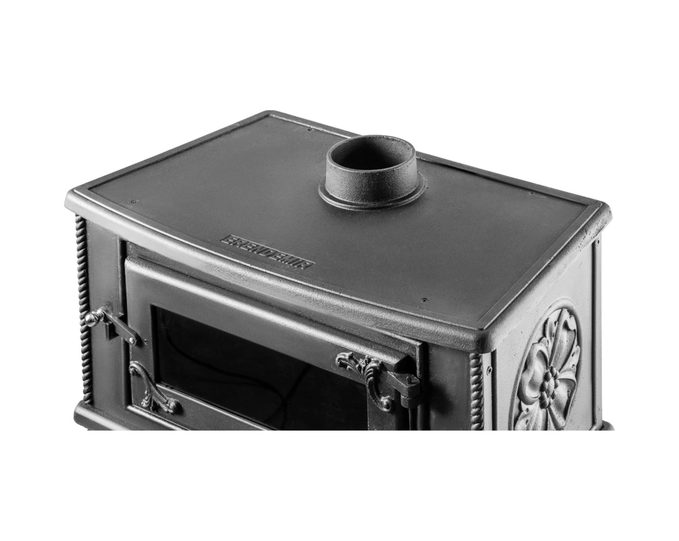 Üç Camlı Fırınlı Döküm Şömine Soba Erendemir