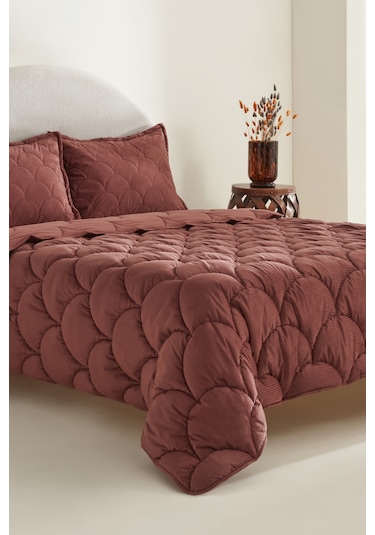 Karaca Home Cowrie Çift Kişilik Luxury Comfort Set Gül Kurusu