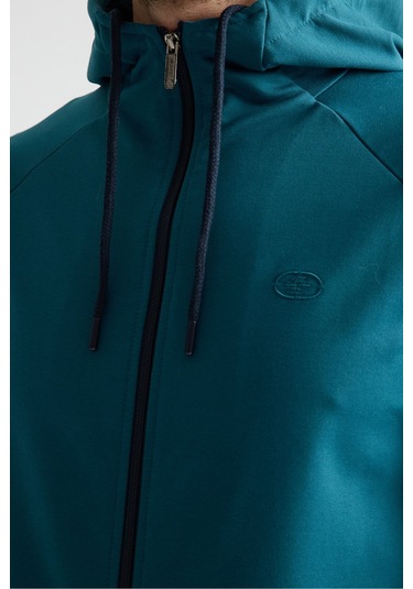 Shooter Sportswear Elit Class Füme Erkek Eşofman Takımı Mevsimlik Kapüşonlu Manşetli Rahat Kalıp Petrol Mavisi