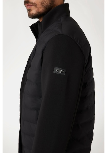 Guess Erkek Stretch Scuba Şişme Mont - Siyah Siyah