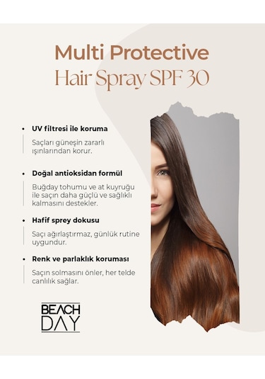 Beach Day Saç İçin Güneş Koruma Spreyi 100 ML