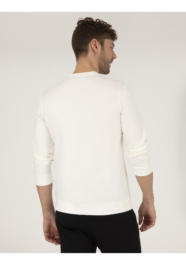 Pierre Cardin Erkek Ekru Sweatshirt 50262638-vr019 Ekru