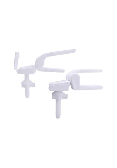 Suntek 2 Parça Klozet Menteşesi Bağlantı Parçaları Tuvalet Beyaz