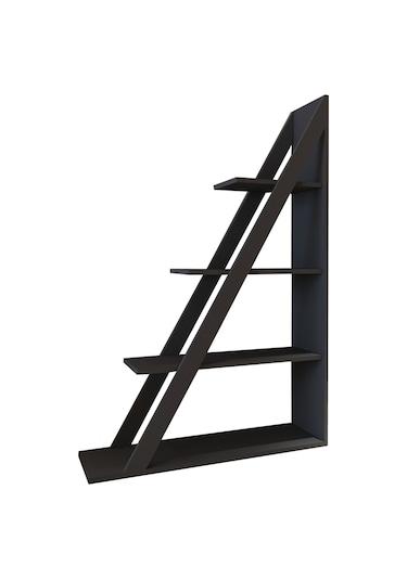 Arnetti Arven 4 Raflı Modern Kitaplık, Antrasit - Arven