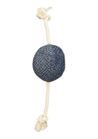 Pet Comfort İpli Top Köpek Oyuncağı Ø10cm, Mavi 40cm