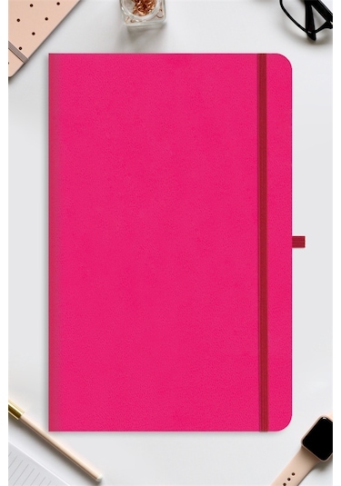 Tarihsiz Klasik Defter Rec Note 13x21 Çizgili Pembe