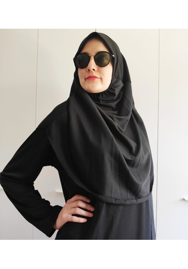 Tek Parça Namaz Elbisesi (Siyah) Siyah