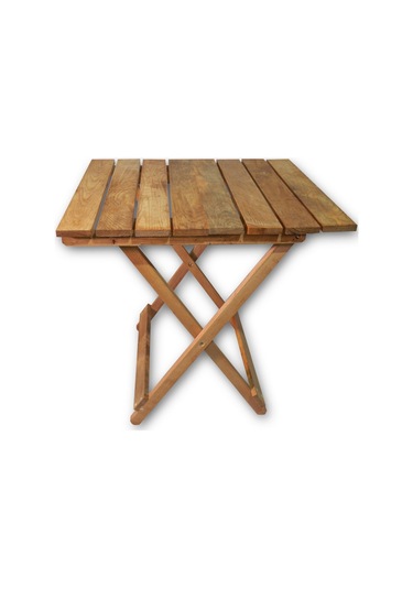 Apak Dekoratif Ahşap Katlanabilir Masa Piknik Masası Meşe