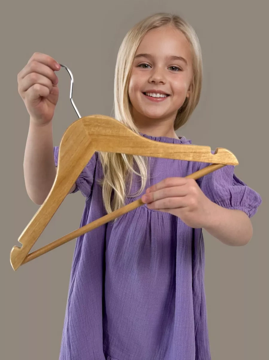 The H0me Çocuklar İçin Ahşap Askı Seti 5 Parça 137153726 Aromatik