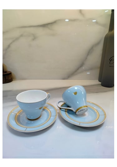 Kr Talya Kahve Fincanı 90ml Mavi