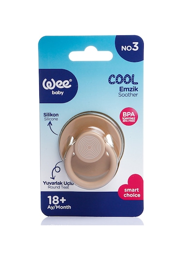 Wee Baby Cool Yuvarlak Uçlu Emzik No:3 18+ Ay Asortili Mint