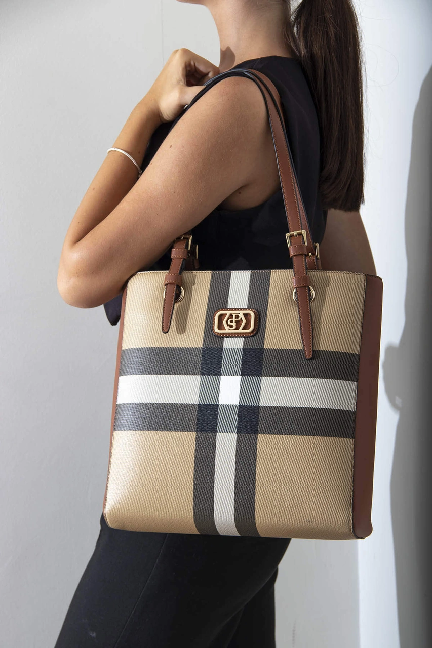 Silver Polo Kadın Omuz Çanta 1096 Bej - Taba