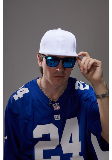 Berellini Sade Hip-hop Şapka Beyaz