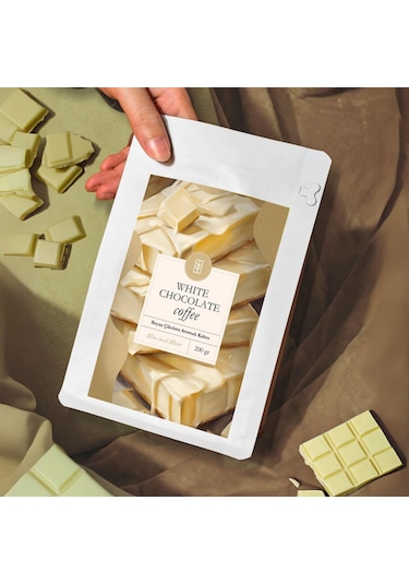 Mim And More White Chocolate Coffe Beyaz Çikolata Aromalı Kahve Çekirdek Kahve 200 G