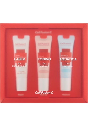 Cell Fusion C Aquatica + Laser + Toning Sunscreen 100 Güneş Kremi SPF50+ 3 x 10 ML