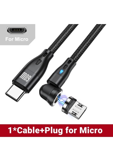 Aufu Pd 60w Manyetik Usb C Kablo Hızlı Şarj Iphone Uyumlu Macbook İpad Xiaomi Samsunggreen2m