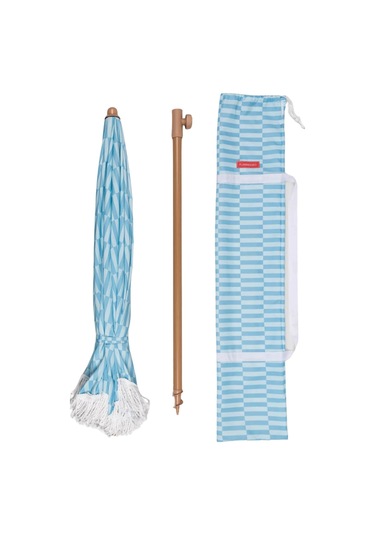 Flamingueo Caramel Plaj Ve Bahçe Şemsiyesi Mavi Mavi