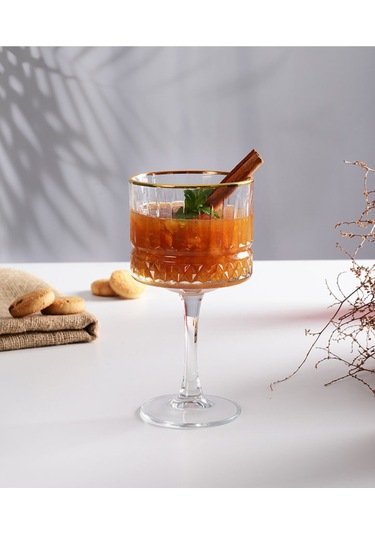 440437 Elysia Golden Touch Ayaklı Kokteyl Bardağı 4'lü