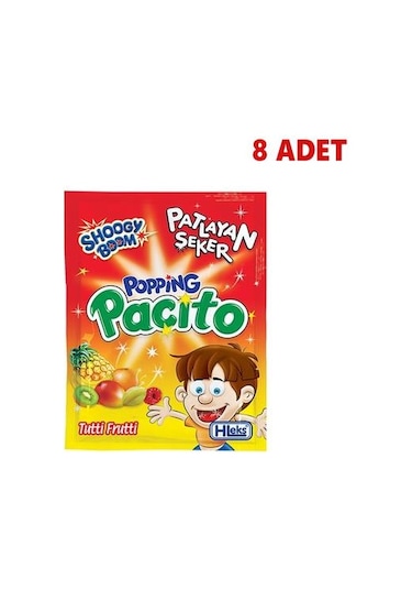 Hleks Popios Pat layan Şeker Tutti Frutti (8 Adet)
