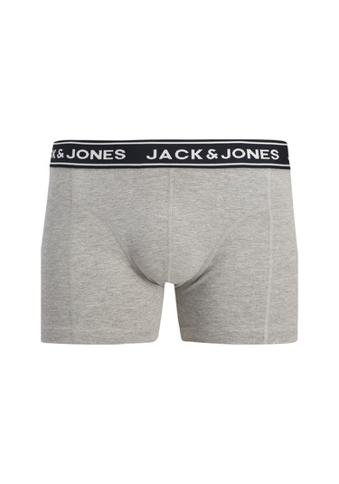 Jack & Jones Erkek Jacdanny Solıd Trunks 3 Pack Pamuklu Boxer Açık Mavi