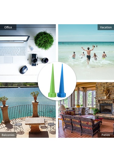 Geeroyoo 4'lü Otomatik Bitki Sulama Aleti - Tatil Ve Mesai Dönemlerinde Bitkilerinizi Sulayın, Pp Malzeme, Kolay Kurulum