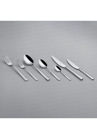 Nehir Deniz Sade 12 Kişilik 89 Parça Kutulu Çatal Kaşık Bıçak Takımı