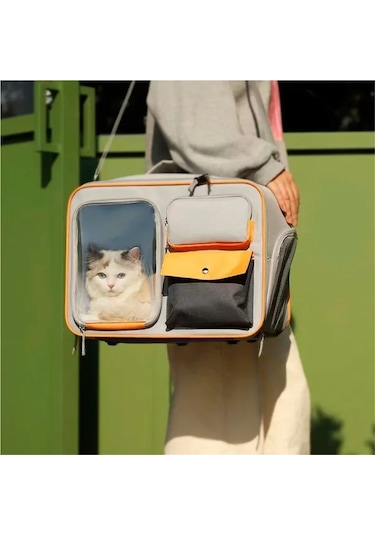 Jialan Büyük Kapasiteli Kedi Ve Köpek Sırt Çantaları Nefes